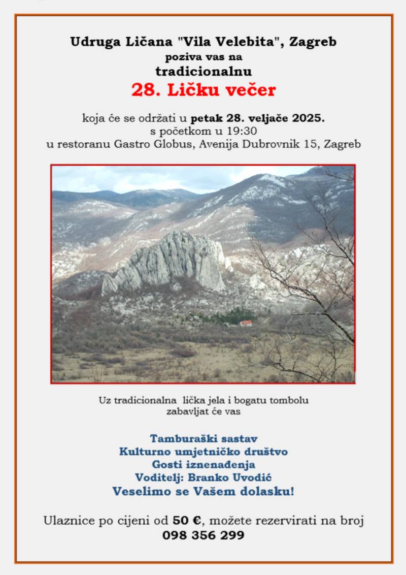 28.LICKA VECER 2025. PLAKAT1